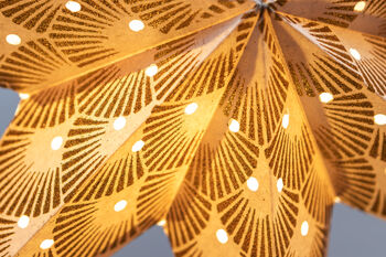 Deco Gold Glitter Paper Star Lantern – 60cm, 2 of 4
