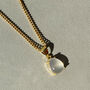Natural Moonstone Pendant Necklace, 24k Plated, thumbnail 4 of 6