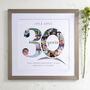 Personalised Pearl Wedding Anniversary Collage, thumbnail 5 of 11