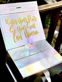 Personalised High Quality Holographic Gift Box, 11 of 12