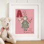 Personalised Girls Alphabet Embroidered Picture Gift, thumbnail 1 of 12