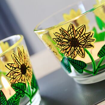 Sunflower Hand Painted Tea Light Holders, 4 of 6