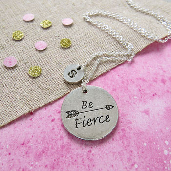 Personalised 'Be Fierce' Necklace, 2 of 4