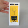 'No Substitute For You' Football Keyring For Dad, thumbnail 5 of 7
