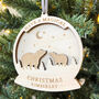 Personalised Bears Christmas Tree Decoration, thumbnail 2 of 5