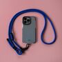 Cobalt Blue Adjustable Phone Strap Universal Crossbody Rope Lanyard, thumbnail 1 of 3