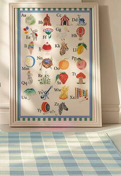 Nursery Alphabet Illustration Print, 2 of 4