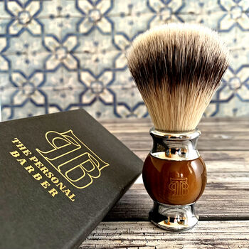 Men's Traditional Barber’s Shaving Soap With Brush Gift, 4 of 11