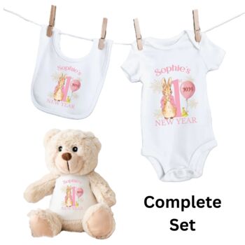 Personalised Blue First New Years Teddy, 4 of 12