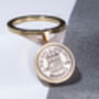 1946 80th Birthday Sixpence Coin Keyring Gift, thumbnail 2 of 6