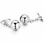 Cricket Silver Engraved Cufflinks | Groom's Party Wedding Gift, thumbnail 1 of 6