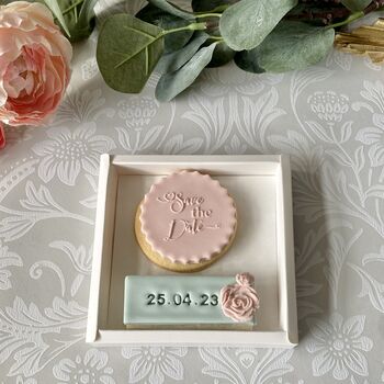 Save The Date Personalised Letterbox Vanilla Cookie, 8 of 12