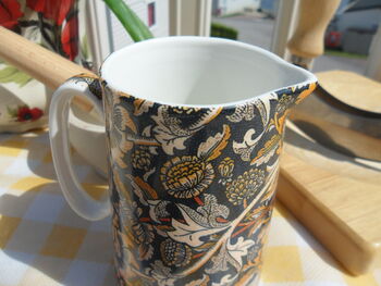 Small Jug In William Morris Seedling Tapestry Design, 5 of 9