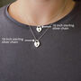 Love You To The Moon And Back Heart Necklace, thumbnail 4 of 7