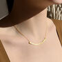 Curved Bar Necklace, thumbnail 1 of 6