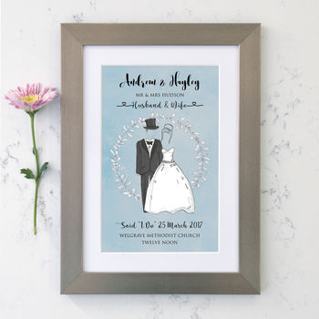 Personalised Wedding Print, 7 of 12