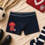 Personalised Lucky Match Day Football Underwear, thumbnail 1 of 4