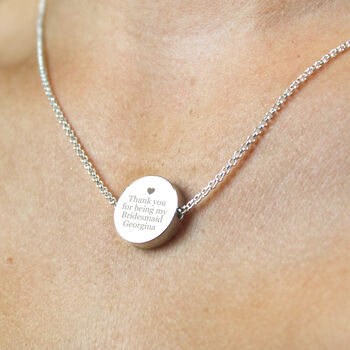 Personalised Any Message Disc Necklace, 8 of 10