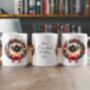 Personalised Pekingese Christmas Wreath Dog Mug, thumbnail 2 of 2