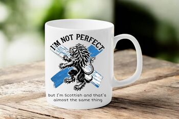 I’m Not Perfect But I’m Welsh /Scottish Mugs – Dragon, 2 of 2