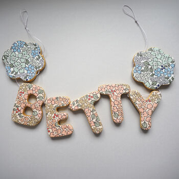 Personalised Clay Flower Name Garland, 8 of 9