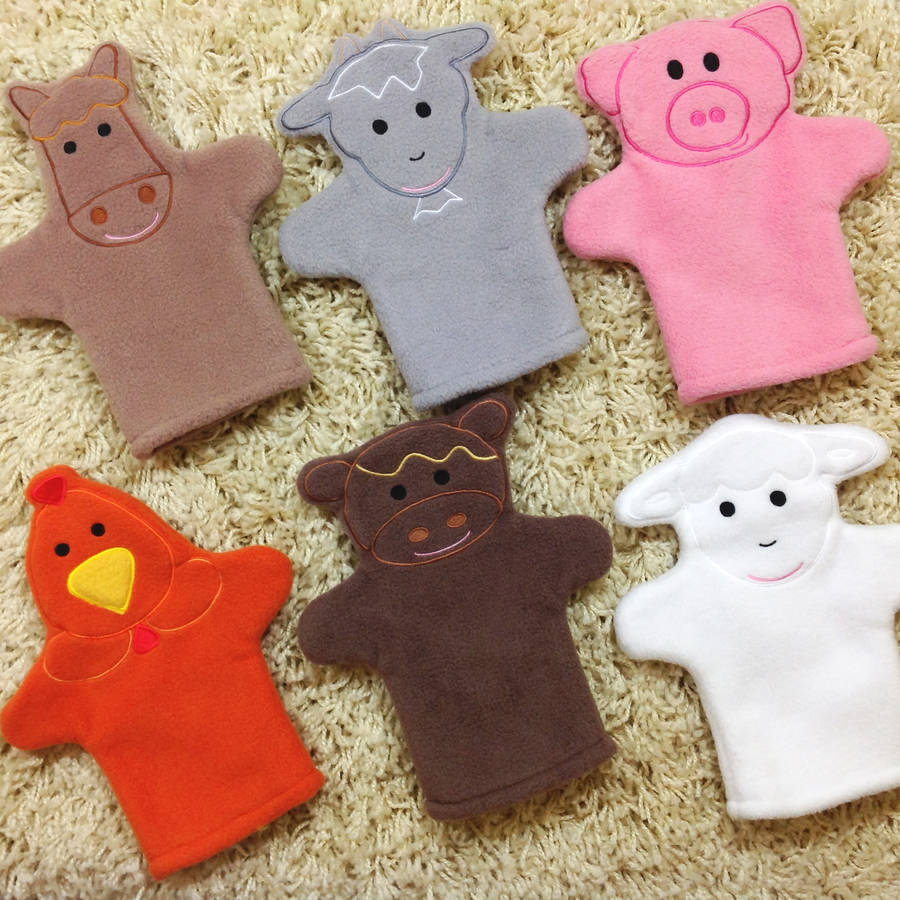 farm hand puppets by jagsbery | notonthehighstreet.com