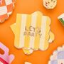 Colourful Let's Party Paper Napkins X 16, thumbnail 1 of 3