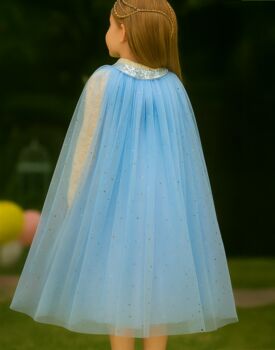 Frozen Cape ~ A Perfect Christmas Gift For Girls With A Satin Pink Bag, 2 of 5