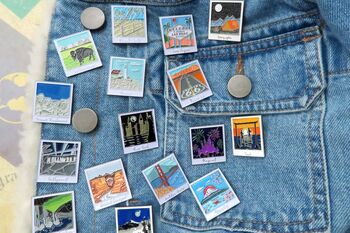 Photograph Travel Inspired Enamel Pin Selection, 6 of 9