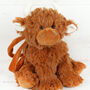 Highland Brown Cow Scarf And Bag + Personalised Heart, thumbnail 6 of 6