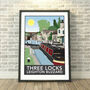 Three Locks, Leighton Buzzard Canal Print, thumbnail 1 of 5