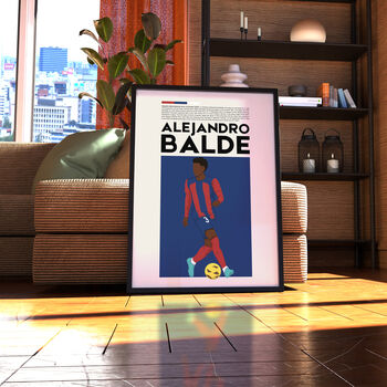 Alejandro Balde Barcelona Football Poster, 5 of 6