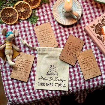Personalised Christmas Story Idea Cards Bag, 3 of 12