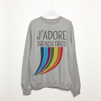 J’adore French Fries Women’s Slogan Sweatshirt, 2 of 2