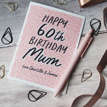 Personalised 60th Birthday Card For Mum, 4 of 4