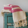 Personalised Soft Cotton Sofa Throw, Christmas Gift For Grandparents, thumbnail 6 of 9