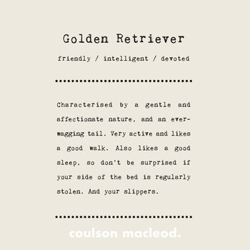 Funny Golden Retriever Silhouette Dog Card, 2 of 6