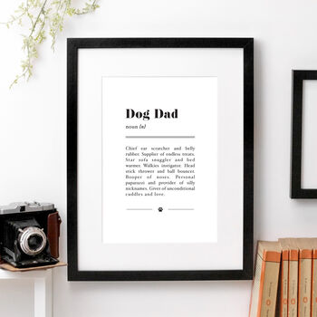 Funny Dog Dad Definition Gift Print, 2 of 8