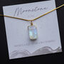 Raw Moonstone Crystal Necklace, thumbnail 5 of 11