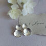 Statement Pressed Flower Earrings Sterling Silver, thumbnail 5 of 9