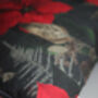 Poinsettia Cushion Cover Charcoal, thumbnail 2 of 8