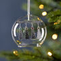 Personalised Birthstone Christmas Tree Dome Bauble, thumbnail 3 of 4