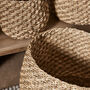 Whitley Set Of Three Round Seagrass Baskets, thumbnail 4 of 5