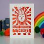Personalised Papercut Lion Birthday Card, thumbnail 3 of 7