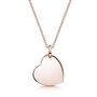 Personalised Drop Heart Necklace 18 K Rose Gold Plate, thumbnail 1 of 8