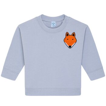 Babies Fox Organic Cotton Sweatshirt, 6 of 8
