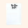 Monochrome Hand Lettered 'To Do' List Notepad, thumbnail 2 of 5