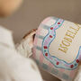 Personalised Baby Name Print With Folk Art Border, thumbnail 3 of 12