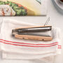 Personalised Wooden Folding BBQ Tongs For Him, thumbnail 3 of 5