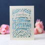 Personalised Papercut Calligraphy Birthday Card, thumbnail 4 of 4